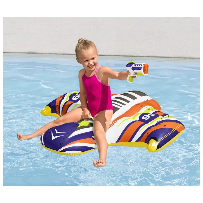 Плотик для плавания &laquo;Самолёт&raquo;, детский, 117х107 см, с водным пистолетом, 41503