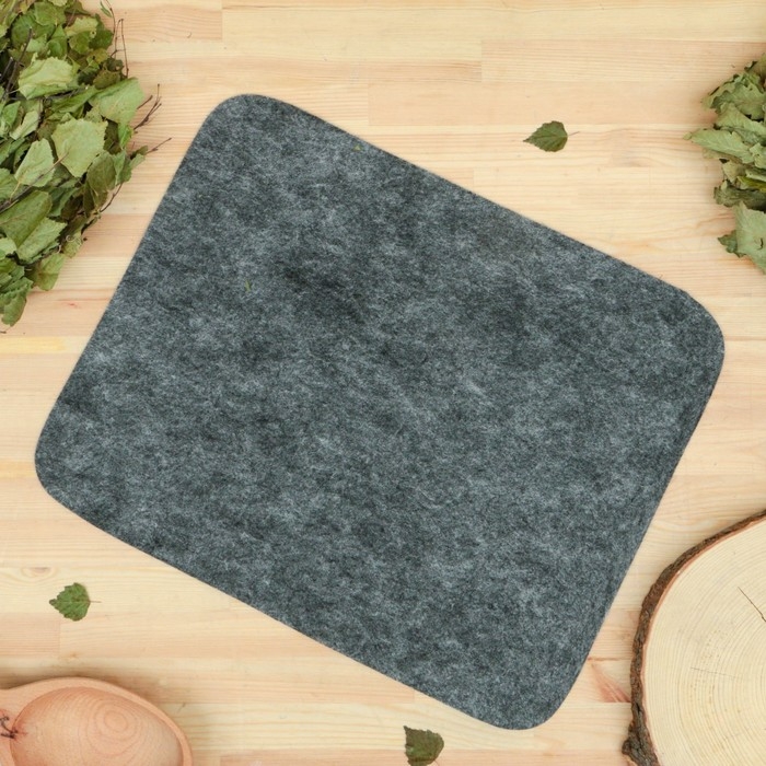 Коврик для бани темный, 47х38 см Коврик для бани темный, 47х38 см