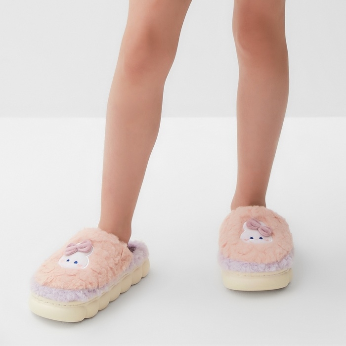 Тапочки детские, размер 35-36, сиреневый