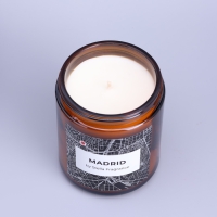 Свеча ароматическая в банке "MADRID", кедр, мускус, 250 г Свеча ароматическая в банке "MADRID", кедр, мускус, 250 г