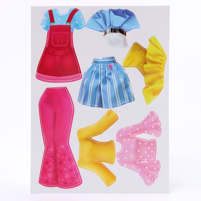 Игра на липучках развивающая. Весёлые липучки &laquo;Наряди куклу&raquo;