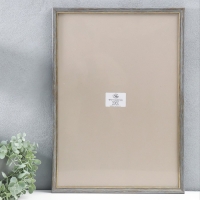 Фоторамка пластик 35х50 см, серый с золотом (пластиковый экран) Фоторамка пластик 35х50 см, серый с золотом (пластиковый экран)