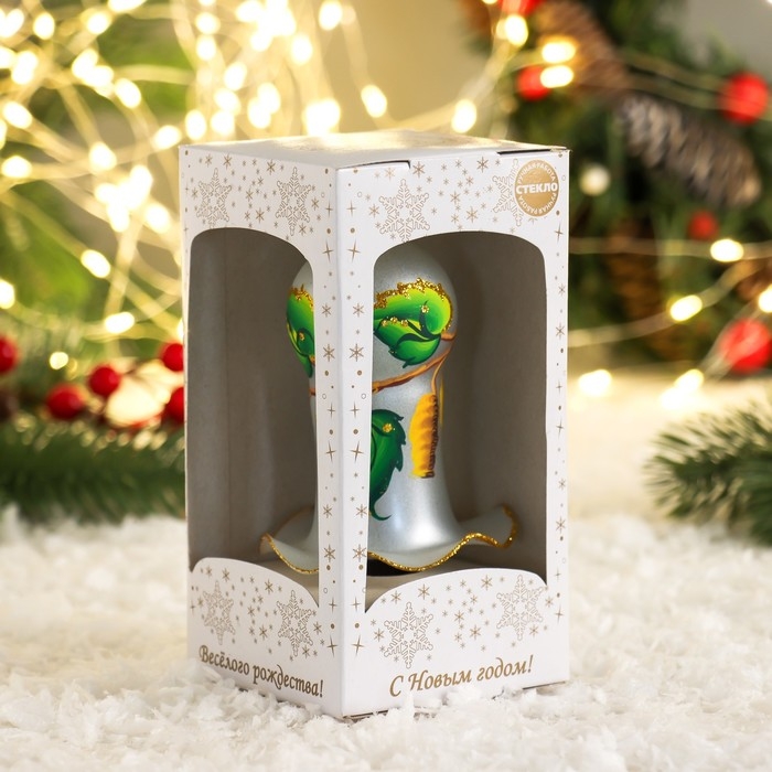 Ёлочная игрушка "Колокольчик Берёзка"