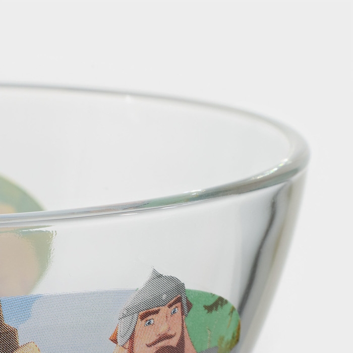 Салатник стеклянный «Три Богатыря. Царевны», 500 мл, d=13 см Салатник стеклянный «Три Богатыря. Царевны», 500 мл, d=13 см