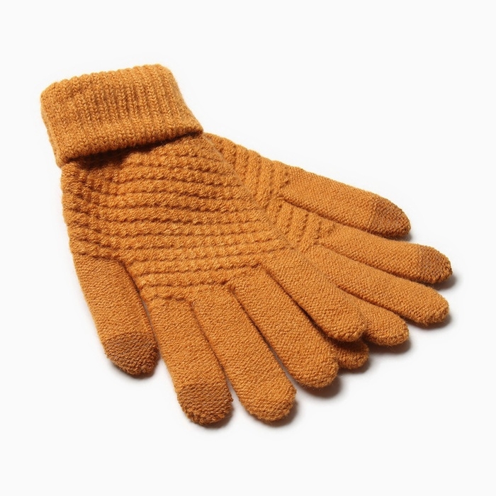 Перчатки женские MINAKU 21 см горчичный Перчатки женские MINAKU 21 см горчичный