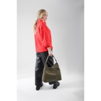 Сумка-мешок, отдел на молнии, наружный карман, цвет зелёный Сумка-мешок, отдел на молнии, наружный карман, цвет зелёный