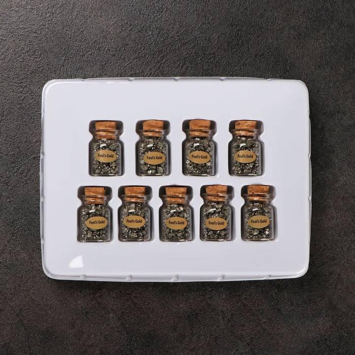 Коллекция кристаллов в баночке, 9 баночек Коллекция кристаллов в баночке, 9 баночек