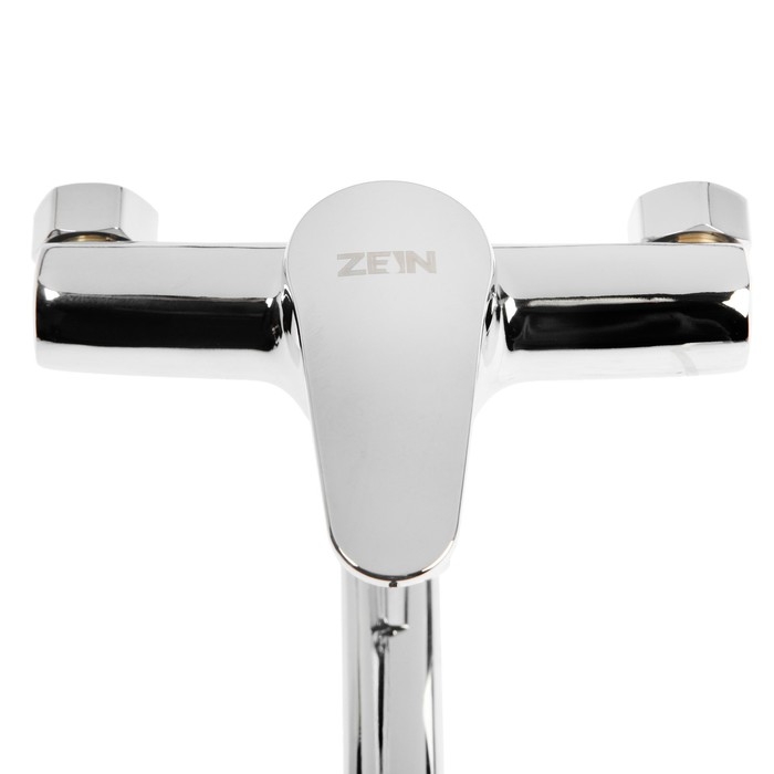 Смеситель для ванны ZEIN ZC2049, излив 40 см, картридж 35 мм, с душевым набором, хром Смеситель для ванны ZEIN ZC2049, излив 40 см, картридж 35 мм, с душевым набором, хром
