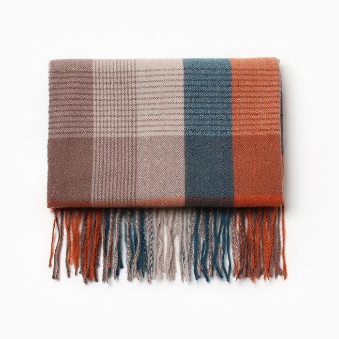 Шарф зимний с кистями MINAKU 65*180 + 8 см клетка Шарф зимний с кистями MINAKU 65*180 + 8 см клетка
