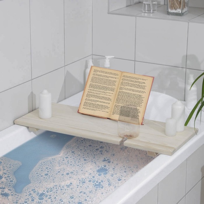 Столик для ванны, 68&times;26&times;7 см, сосна