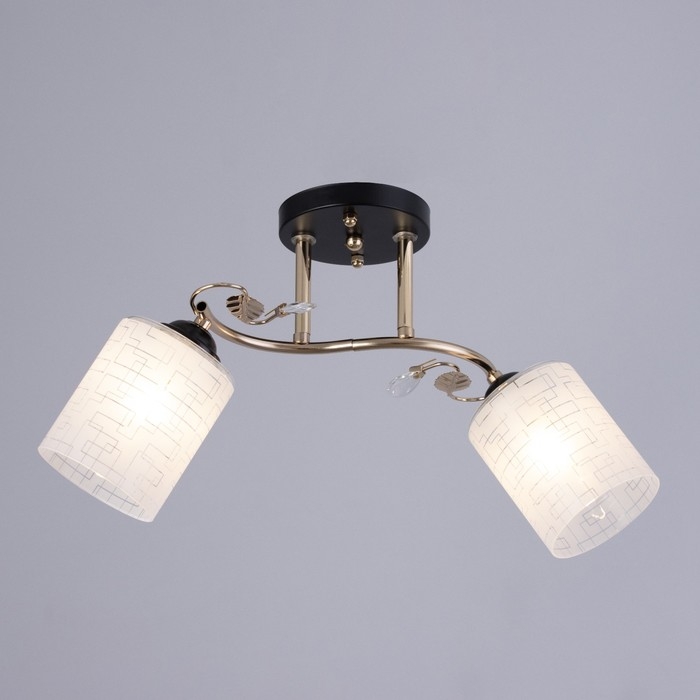 Люстра 1188/2 E27 40Вт золото-черный 48х15х24 см Люстра 1188/2 E27 40Вт золото-черный 48х15х24 см