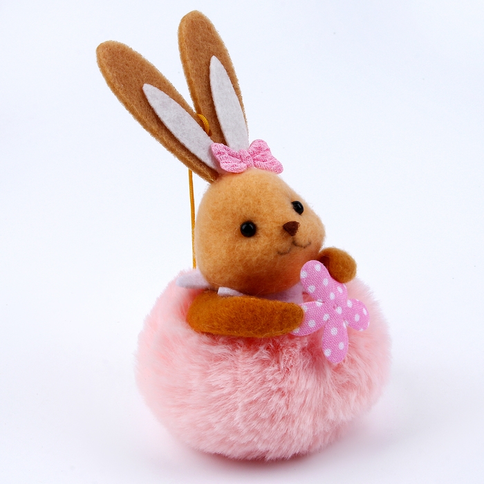 Мягкая игрушка «Зайчик» на подвесе, 8 см, цвет МИКС Мягкая игрушка «Зайчик» на подвесе, 8 см, цвет МИКС