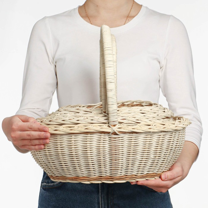 Набор корзин, 4 шт, 34&times;30&times;13/33, 32&times;25&times;12/29, 27&times;21&times;10/25, 23&times;18&times;9/22 см, ротанг