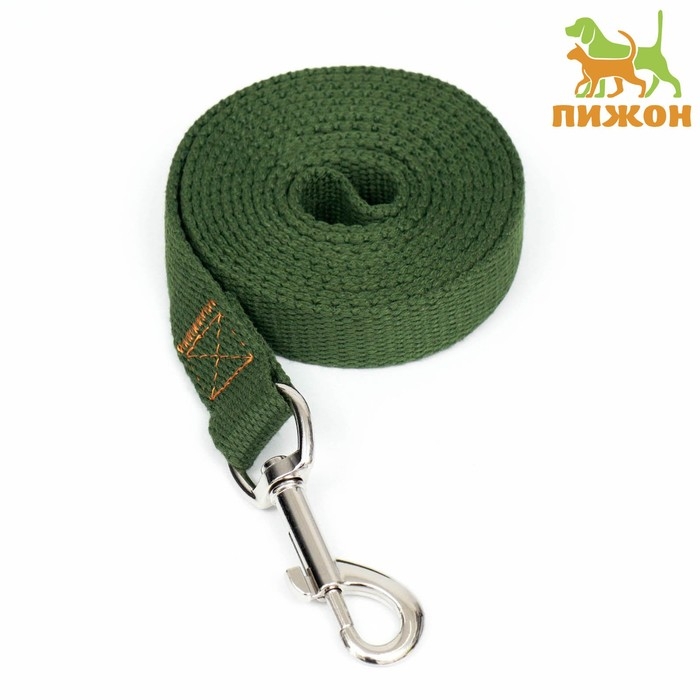 Поводок брезентовый, 2 м х 2 см, хаки Поводок брезентовый, 2 м х 2 см, хаки