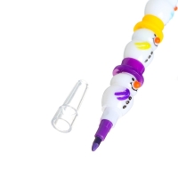 Карандаш восковой &laquo;Снеговик&raquo; 5 цветов