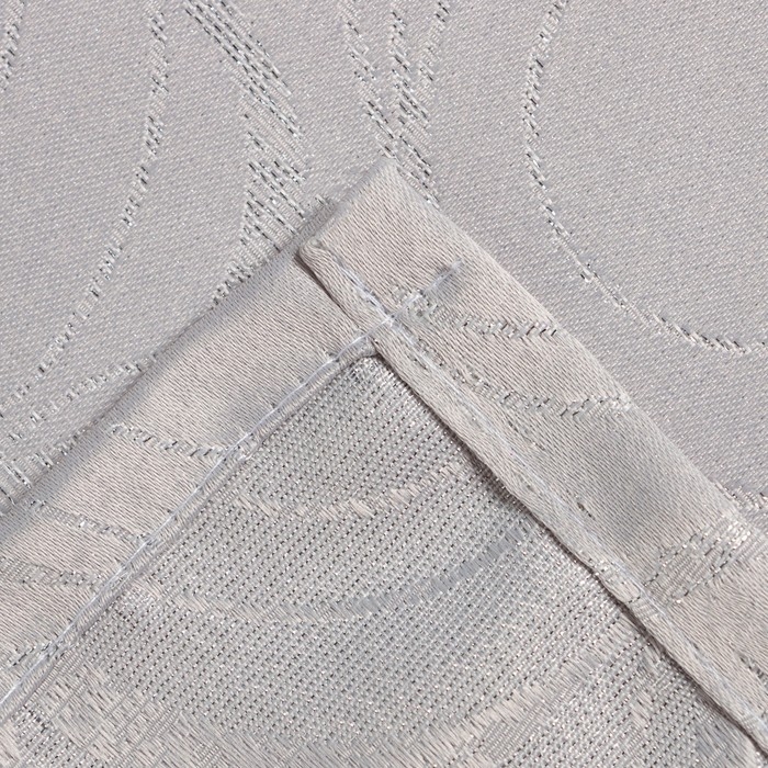 Скатерть Этель "Круги" цв.серебро, 142*180 +/-3 см, 115 &plusmn;10 гр,100% п/э