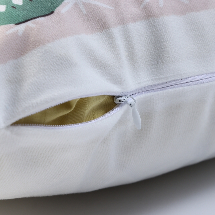 Новый год. Чехол на подушку Этель Новый год. Чехол на подушку Этель "Джингл белз" 40х40 см, 100% п/э, велюр