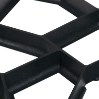 Форма для садовой дорожки, 42 &times; 42 &times; 4 см, чёрная