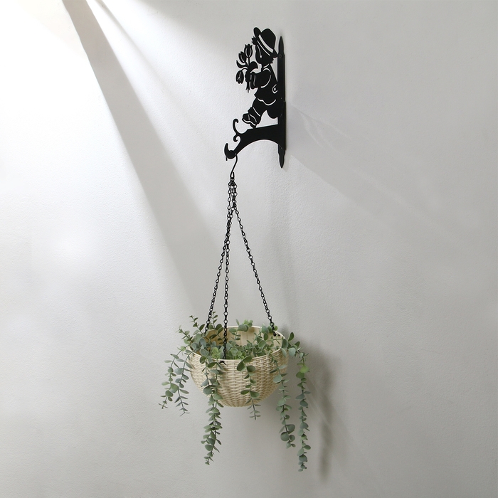 Кронштейн для кашпо, 25 см, &laquo;Мальчик с цветами&raquo;, Greengo