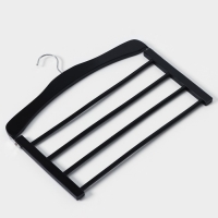 Плечики - вешалка для брюк и юбок LaDо́m Bois, 38,5&times;1,2&times;34 см, деревянная сорт А, многоуровневая, широкие плечики