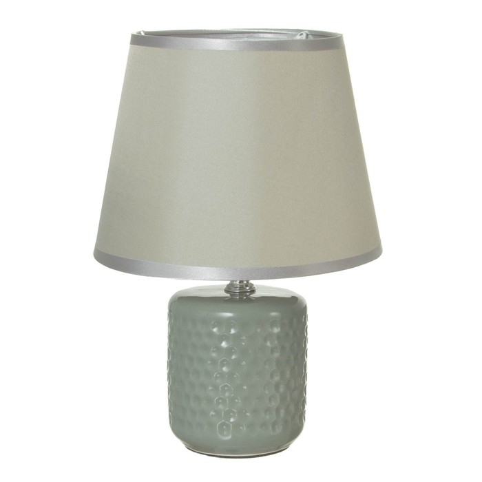 Настольная лампа "Манолия" Е14 40Вт серый 18х18х27 см RISALUX