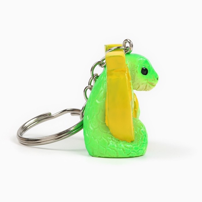 Новогодний брелок для ключей, объемный &laquo;Новый год: Змея с подковой&raquo; 3,2 х 8,5 см