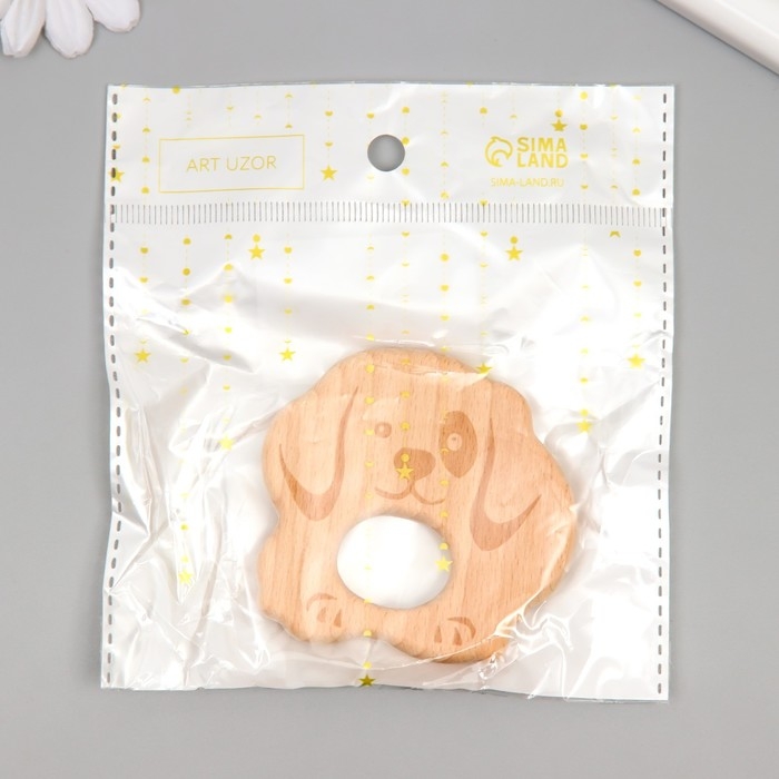 Декор для творчества дерево Декор для творчества дерево "Собака" 7х6,4 см