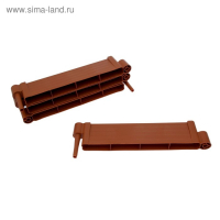 Грядка пластиковая, 55 × 55 × 13 см, терракотовая, «Плюс» Грядка пластиковая, 55 × 55 × 13 см, терракотовая, «Плюс»