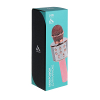 Микрофон для караоке Luazon LZZ-56, WS-858, 1800 мАч, розовый Микрофон для караоке Luazon LZZ-56, WS-858, 1800 мАч, розовый