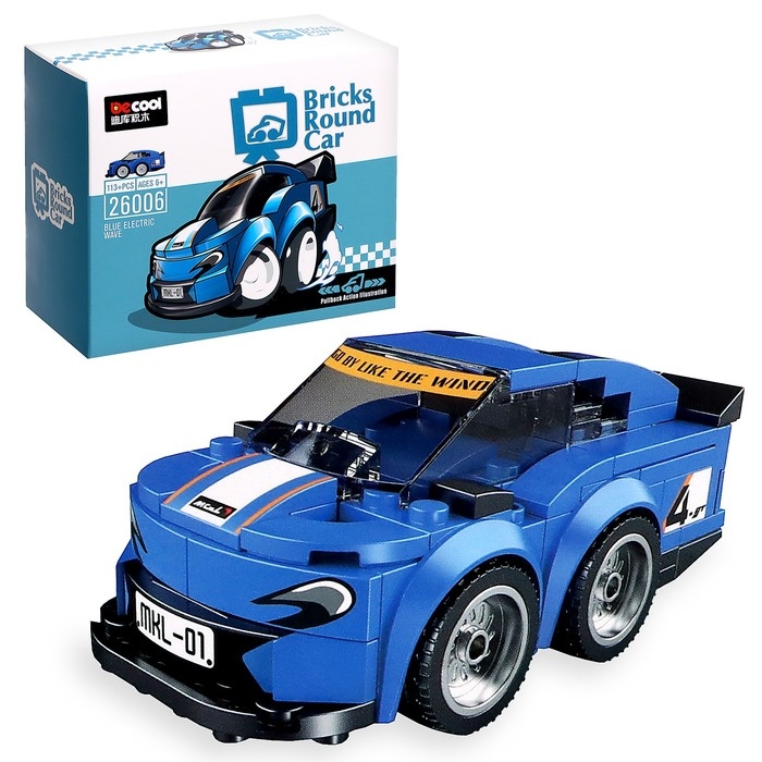 Конструктор инерционный «Спорткар», 113 деталей Конструктор инерционный «Спорткар», 113 деталей