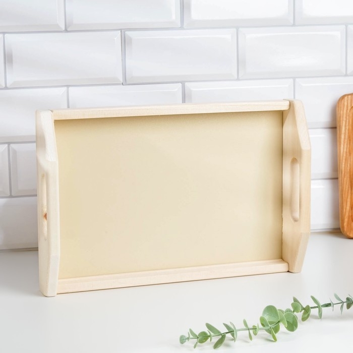 Поднос деревянный "Дачный", МАССИВ, 23&times;35&times;6,5 см