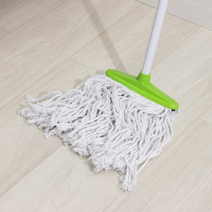Швабра для мытья пола Доляна «Веревочная плоская», насадка 23 см, металлическая ручка 118 см, цвет МИКС Швабра для мытья пола Доляна «Веревочная плоская», насадка 23 см, металлическая ручка 118 см, цвет МИКС