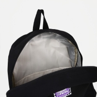 Рюкзак школьный на молнии, 4 наружных кармана, цвет чёрный