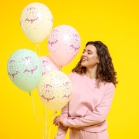 Воздушный шар латексный 12" «С Днём рождения. Пончик», пастель, 15 шт., МИКС Воздушный шар латексный 12" «С Днём рождения. Пончик», пастель, 15 шт., МИКС