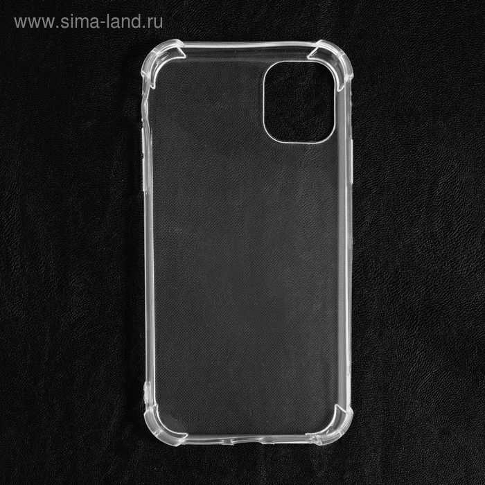Чехол Luazon для iPhone 11, силиконовый, противоударный, прозрачный Чехол Luazon для iPhone 11, силиконовый, противоударный, прозрачный