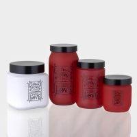 Банка стеклянная для сыпучих продуктов &laquo;Любовь на кухне&raquo;, 1 л, цвет красный