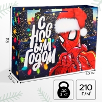 Пакет подарочный "С Новым годом!", 31х40х11 см, упаковка, Человек-паук