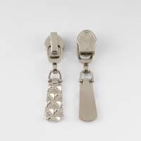 Бегунок автоматический для молнии &laquo;Спираль&raquo;, №7, 10 шт, цвет никель