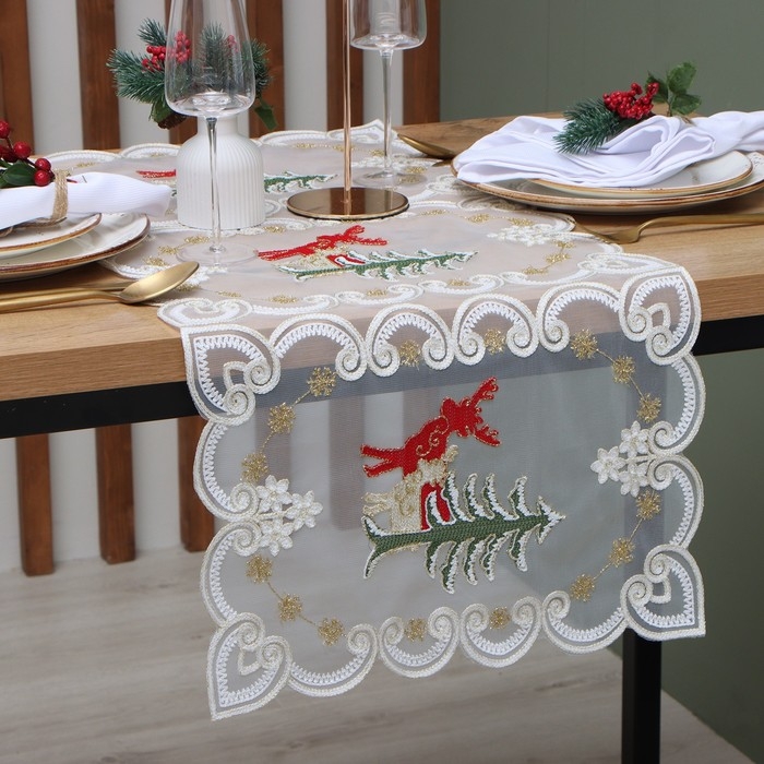 Дорожка Этель &laquo;Сказочная&raquo; с вышивкой, 40 х 85 &plusmn;5 см, п/э