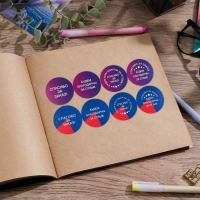 Наклейки для бизнеса &laquo;Спасибо за заказ&raquo;, 40 шт, 4 х 4 см