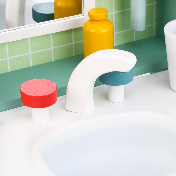 Игровой деревянный набор &laquo;Умывальник&raquo; 26,5 &times; 25,5 &times; 33,5 см