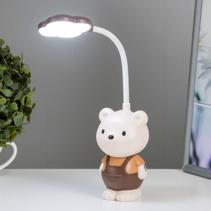 Ночник Ночник "Мишка" LED 2Вт бежево-шоколадный 7,5х7х12 см