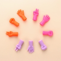 Набор заглушек для спиц, d = 2-3 мм, 1,1 &times; 3,5 см, 6 шт, цвет МИКС