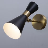 Бра "Бьянка" 1хЕ27 40Вт черно-золотой 12х26х26 см Бра "Бьянка" 1хЕ27 40Вт черно-золотой 12х26х26 см