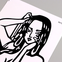 Наклейка 3Д интерьерная Девушка 60*30см Наклейка 3Д интерьерная Девушка 60*30см