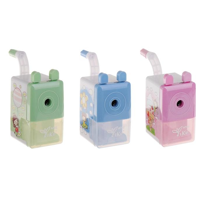 Точилка механическая с контейнером Точилка механическая с контейнером "Классика", МИКС