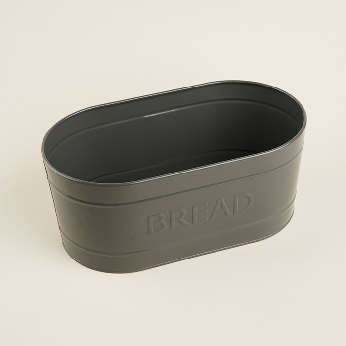 Хлебница металлическая с бамбуковой крышкой SL Home &laquo;каса Перфекто&raquo;, 2 предмета: хлебница 36&times;20&times;15,5 см, нож длина 28,3 см