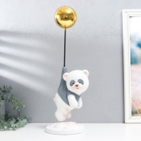 Сувенир полистоун "Панда летит на воздушном шарике" 47х16,5х16,5 см