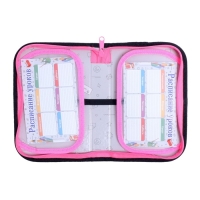 Пенал 1 секция, 130 х 210 х 40 мм, 2 откидные планки, тканевый, Calligrata TOP, Content "Пуанты"