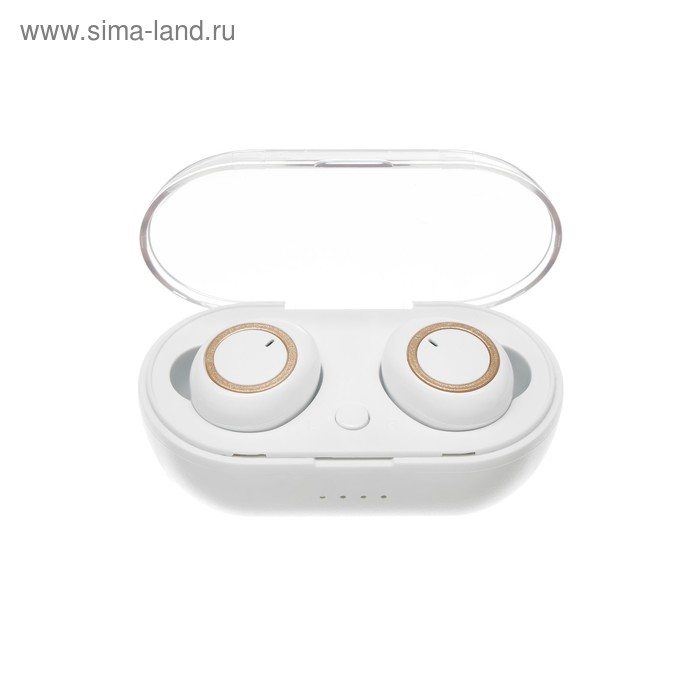 Наушники беспроводные Luazon VBT 1.20, вакуумные, Bluetooth 5.0, 300 мАч бокс, белые Наушники беспроводные Luazon VBT 1.20, вакуумные, Bluetooth 5.0, 300 мАч бокс, белые